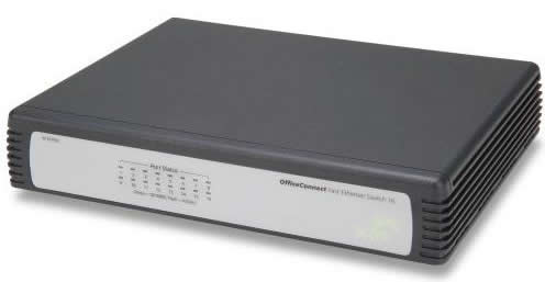 Switch 3com / HP OfficeConnect V1405C-16 com 16 portas 10/100 Mbps RJ45 3C16792C 