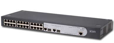 Switch Baseline V1405-24-2G c/ 24 portas 10/100 Mbps RJ45 + 2x Gigabit 10/100/1000 Mbps RJ45 3CBLUF26 