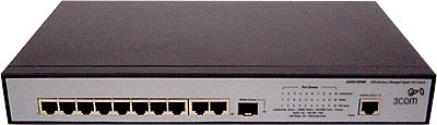 Switch 3com / HP OfficeConnect V1905-10G-PoE c/ 8x PoE 10/100 Mbps RJ45 + 1x Gigabit Combo (RJ45 ou Fibra) PN 3COM: 3CDSG10PWR PN HP: JD864A