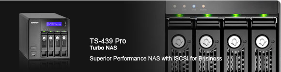 QNAP TS-439 Pro � o modelo com 4-compartimentos da nova gera��o das S�ries Turno NAS