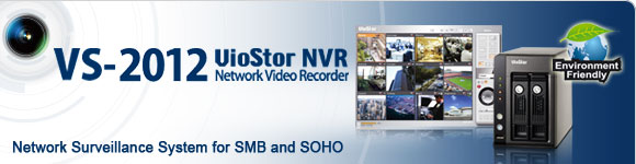 VS-2012 VioStor NVR (Network Vedio Recorder) da QNAP � um sistema de vigil�ncia de rede de 2 baias com hot-swap