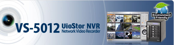 O QNAP VS-5012 VioStor NVR (Network Vedio Recorder) � um sistema de vigil�ncia de v�deo em rede de alto desempenho