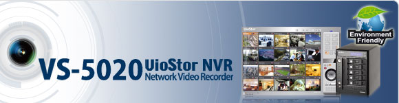 O QNAP VS-5020 VioStor NVR (Network Vedio Recorder) � um sistema de vigil�ncia de v�deo em rede de alto desempenho
